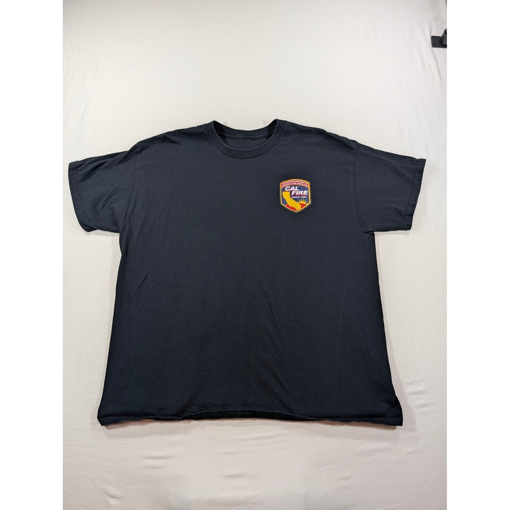 Cal Fire California Dept of Forestry & Fire Protection Graphic T-Shirt Black XL